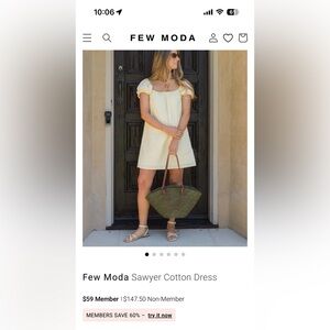 SOLD OUT ALEXANDRA SISTO COLLAB FEW MODA SAWYER DRESS